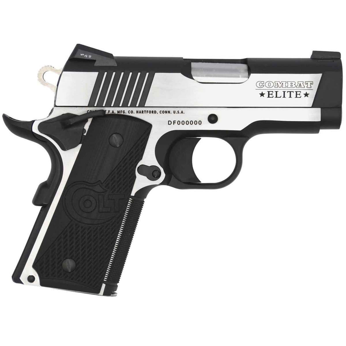 Colt Combat Elite Defender 45 Auto (ACP) 3in Two-Tone Stainless Pistol - 7+1 Rounds 1 A63 result